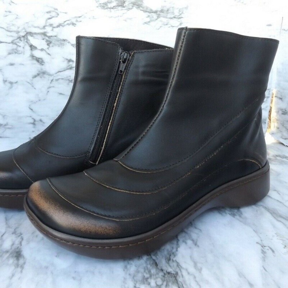 NEW Naot Leather Ankle Boots Tellin BROWN EU 38